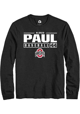 Alonzo Paul Ohio State Buckeyes Rally NIL Stacked Box Long Sleeve T Shirt