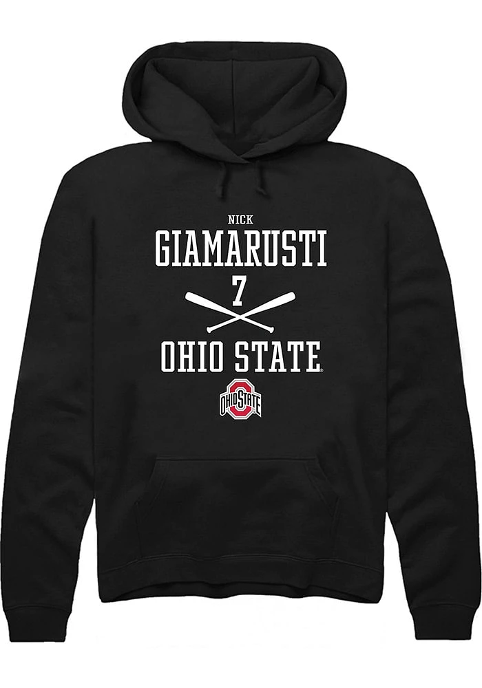 Nick Giamarusti Rally Ohio State Buckeyes Mens NIL Sport Icon Long Sleeve Hoodie