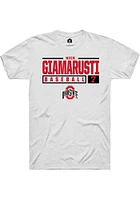 Nick Giamarusti Ohio State Buckeyes Rally NIL Stacked Box Short Sleeve T Shirt