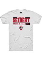 Christian Seibert Ohio State Buckeyes Rally NIL Stacked Box Short Sleeve T Shirt