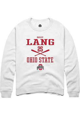 Hailey Lang Rally Ohio State Buckeyes Mens NIL Sport Icon Long Sleeve Crew Sweatshirt