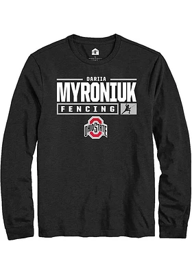 Dariia Myroniuk Ohio State Buckeyes Rally NIL Stacked Box Long Sleeve T Shirt