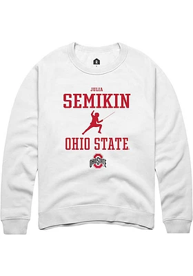 Julia Semikin Rally Ohio State Buckeyes Mens NIL Sport Icon Long Sleeve Crew Sweatshirt