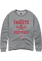 Julian Targete  Rally Ohio State Buckeyes Mens Graphite NIL Sport Icon Long Sleeve Crew Sweatshi..