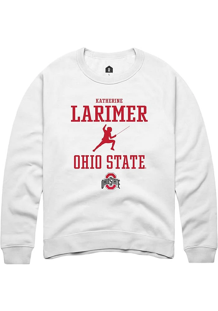 Katherine Larimer Rally Ohio State Buckeyes Mens NIL Sport Icon Long Sleeve Crew Sweatshi