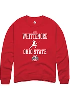 Lucy Whittemore Rally Ohio State Buckeyes Mens NIL Sport Icon Long Sleeve Crew Sweatshirt