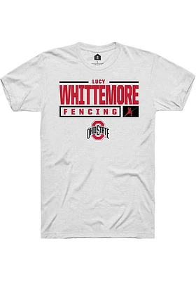 Lucy Whittemore Ohio State Buckeyes Rally NIL Stacked Box Short Sleeve T Shirt