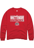 Lucy Whittemore Rally Ohio State Buckeyes Mens NIL Stacked Box Long Sleeve Crew Sweatshirt