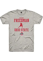 Miranda Freedman  Ohio State Buckeyes Ash Rally NIL Sport Icon Short Sleeve T Shirt