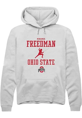 Miranda Freedman Rally Ohio State Buckeyes Mens NIL Sport Icon Long Sleeve Hoodie