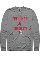 Miranda Freedman  Ohio State Buckeyes Graphite Rally NIL Sport Icon Long Sleeve T Shirt