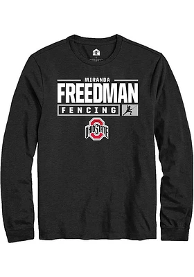 Miranda Freedman Ohio State Buckeyes Rally NIL Stacked Box Long Sleeve T Shirt