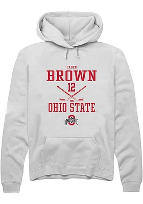 Caden Brown Rally Ohio State Buckeyes Mens NIL Sport Icon Long Sleeve Hoodie