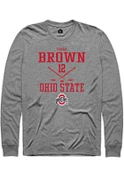 Caden Brown Ohio State Buckeyes Rally NIL Sport Icon Long Sleeve T Shirt