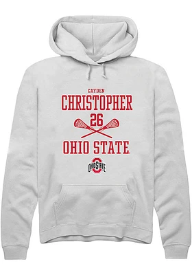 Cayden Christopher Rally Ohio State Buckeyes Mens NIL Sport Icon Long Sleeve Hoodie