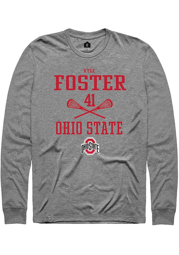 Kyle Foster Ohio State Buckeyes Rally NIL Sport Icon Long Sleeve T Shirt