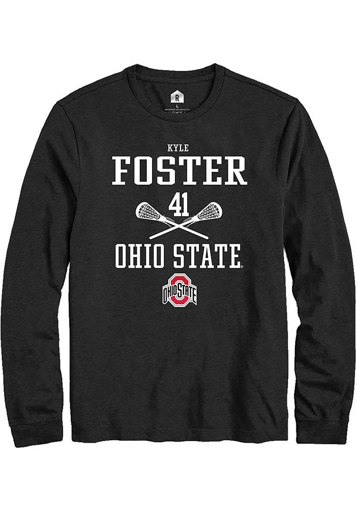 Kyle Foster Ohio State Buckeyes Rally NIL Sport Icon Long Sleeve T Shirt