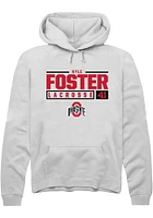 Kyle Foster Rally Ohio State Buckeyes Mens NIL Stacked Box Long Sleeve Hoodie