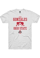 Andre Gonzales Ohio State Buckeyes Rally NIL Sport Icon Short Sleeve T Shirt