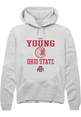 Cole Young Rally Ohio State Buckeyes Mens NIL Sport Icon Long Sleeve Hoodie