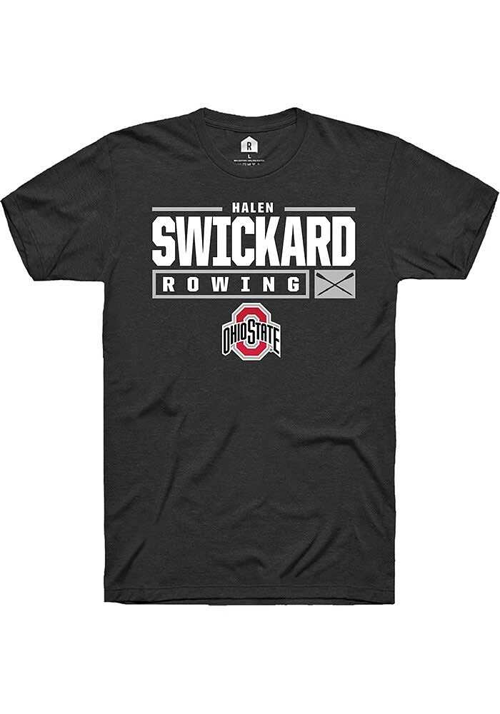 Halen Swickard Ohio State Buckeyes Rally NIL Stacked Box Short Sleeve T Shirt