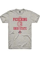 Owen Pickering  Ohio State Buckeyes Ash Rally NIL Sport Icon Short Sleeve T Shirt