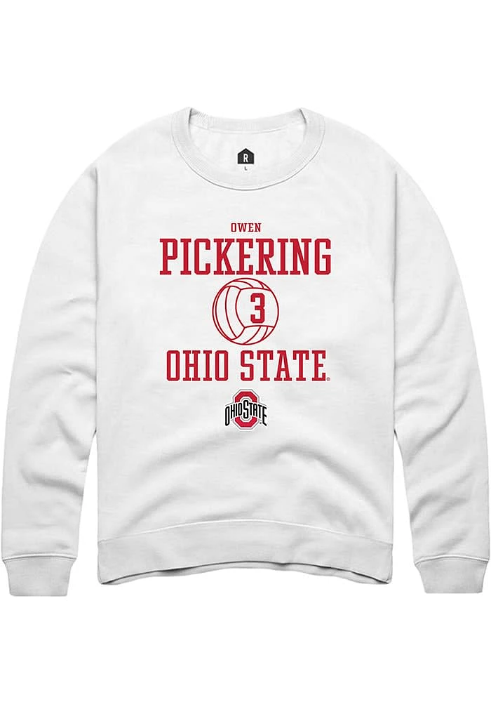 Owen Pickering Rally Ohio State Buckeyes Mens NIL Sport Icon Long Sleeve Crew Sweatshirt