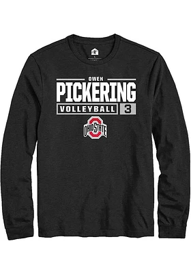 Owen Pickering Ohio State Buckeyes Rally NIL Stacked Box Long Sleeve T Shirt