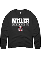 Ryan Miller Rally Ohio State Buckeyes Mens NIL Stacked Box Long Sleeve Crew Sweatshirt