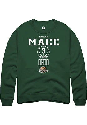 Madison Mace Rally Ohio Bobcats Mens NIL Sport Icon Long Sleeve Crew Sweatshirt