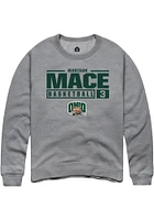 Madison Mace Rally Ohio Bobcats Mens NIL Stacked Box Long Sleeve Crew Sweatshirt