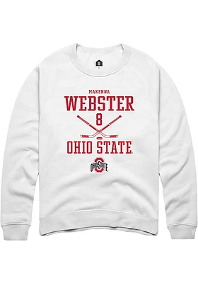 Makenna Webster Rally Ohio State Buckeyes Mens NIL Sport Icon Long Sleeve Crew Sweatshirt