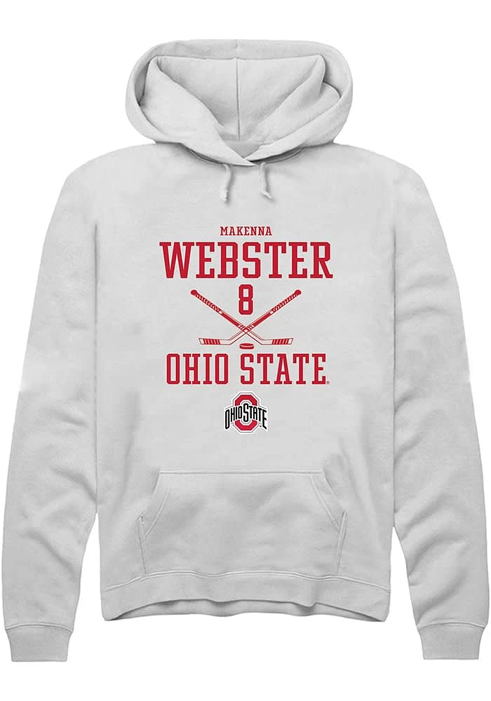 Makenna Webster Rally Ohio State Buckeyes Mens NIL Sport Icon Long Sleeve Hoodie