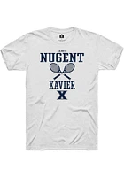 Abby Nugent  Xavier Musketeers White Rally NIL Sport Icon Short Sleeve T Shirt