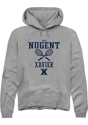 Abby Nugent  Rally Xavier Musketeers Mens Graphite NIL Sport Icon Long Sleeve Hoodie