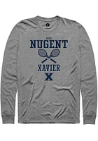 Abby Nugent  Xavier Musketeers Graphite Rally NIL Sport Icon Long Sleeve T Shirt