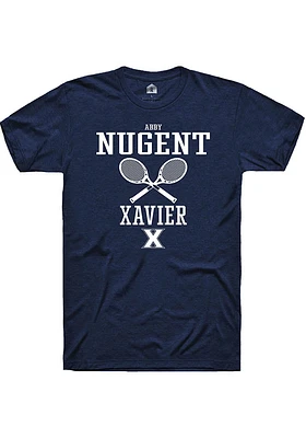 Abby Nugent  Xavier Musketeers Navy Blue Rally NIL Sport Icon Short Sleeve T Shirt