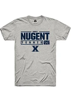 Abby Nugent  Xavier Musketeers Ash Rally NIL Stacked Box Short Sleeve T Shirt