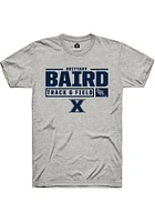 Brittany Baird  Xavier Musketeers Ash Rally NIL Stacked Box Short Sleeve T Shirt