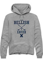 Carson Bellish  Rally Xavier Musketeers Mens Graphite NIL Sport Icon Long Sleeve Hoodie