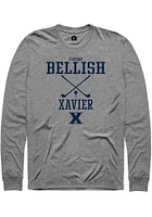 Carson Bellish  Xavier Musketeers Graphite Rally NIL Sport Icon Long Sleeve T Shirt