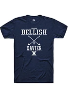 Carson Bellish  Xavier Musketeers Navy Blue Rally NIL Sport Icon Short Sleeve T Shirt