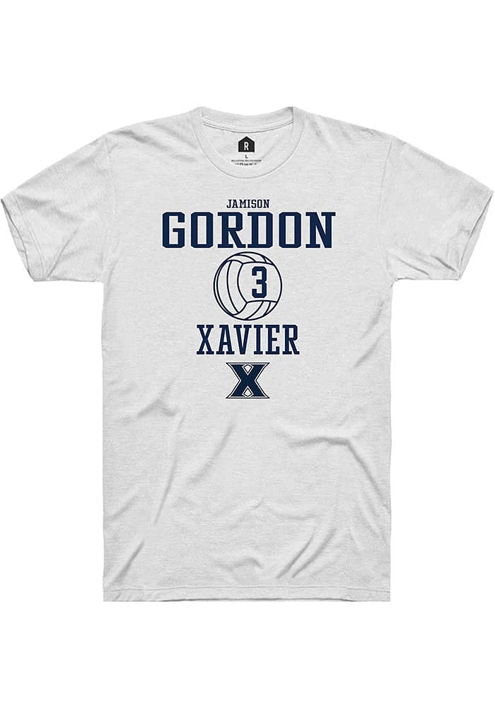 Jamison Gordon  Xavier Musketeers Graphite Rally NIL Sport Icon Long Sleeve T Shirt