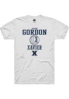 Jamison Gordon  Xavier Musketeers Graphite Rally NIL Sport Icon Long Sleeve T Shirt