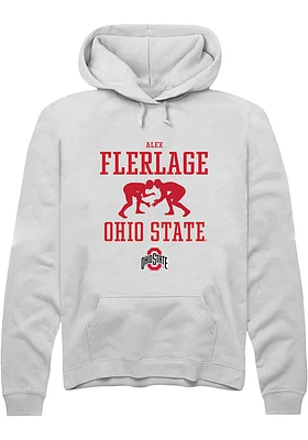 Alex Flerlage Rally Ohio State Buckeyes Mens NIL Sport Icon Long Sleeve Hoodie