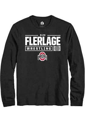 Alex Flerlage Ohio State Buckeyes Rally NIL Stacked Box Long Sleeve T Shirt