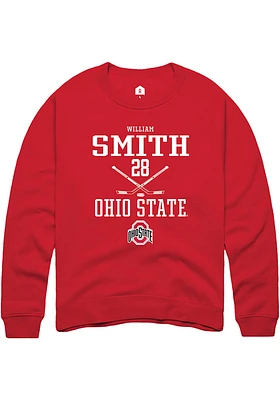 William Smith Rally Ohio State Buckeyes Mens NIL Sport Icon Long Sleeve Crew Sweatshirt