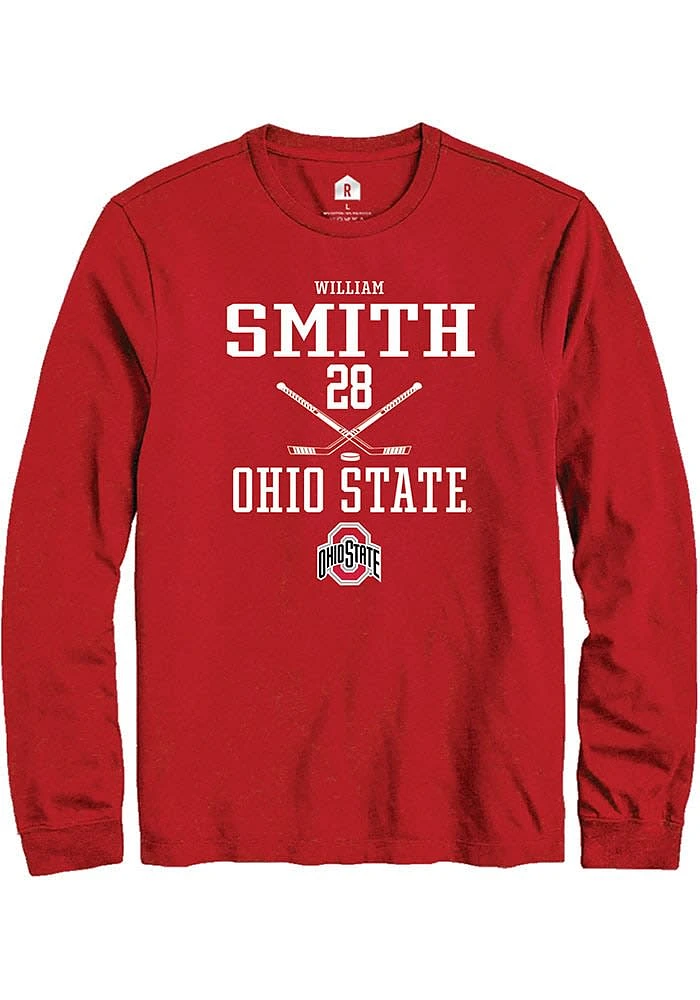 William Smith Ohio State Buckeyes Rally NIL Sport Icon Long Sleeve T Shirt