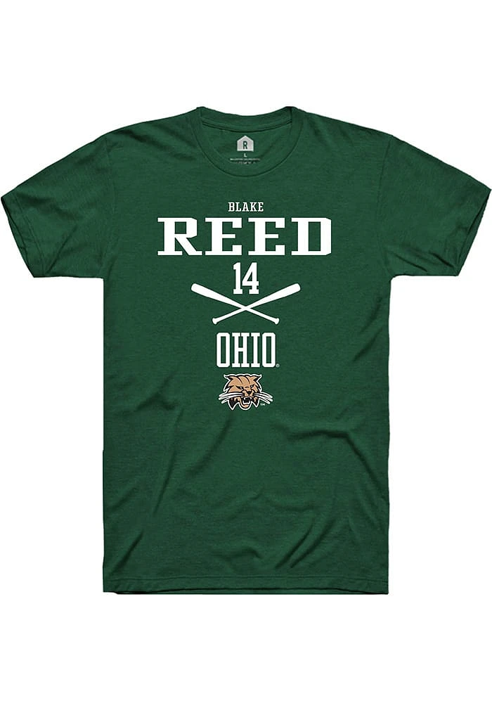 Blake Reed Ohio Bobcats Rally NIL Sport Icon Short Sleeve T Shirt