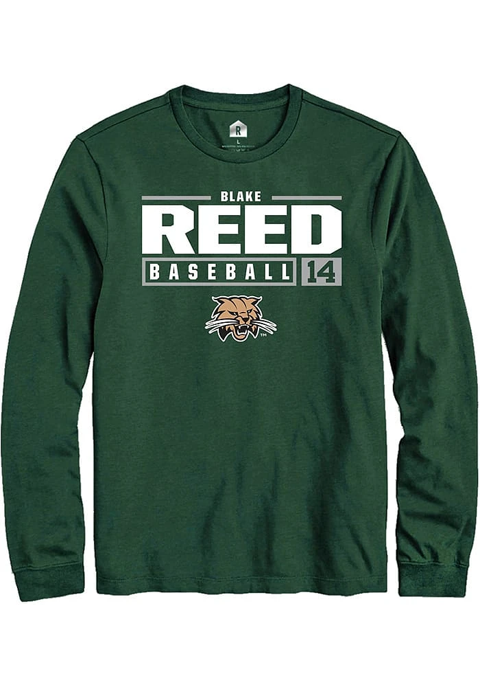 Blake Reed Ohio Bobcats Rally NIL Stacked Box Long Sleeve T Shirt